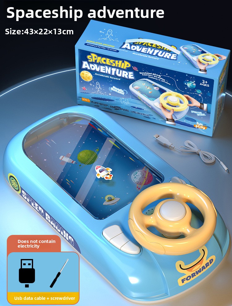 Children Steering Wheel Electric Game Console
